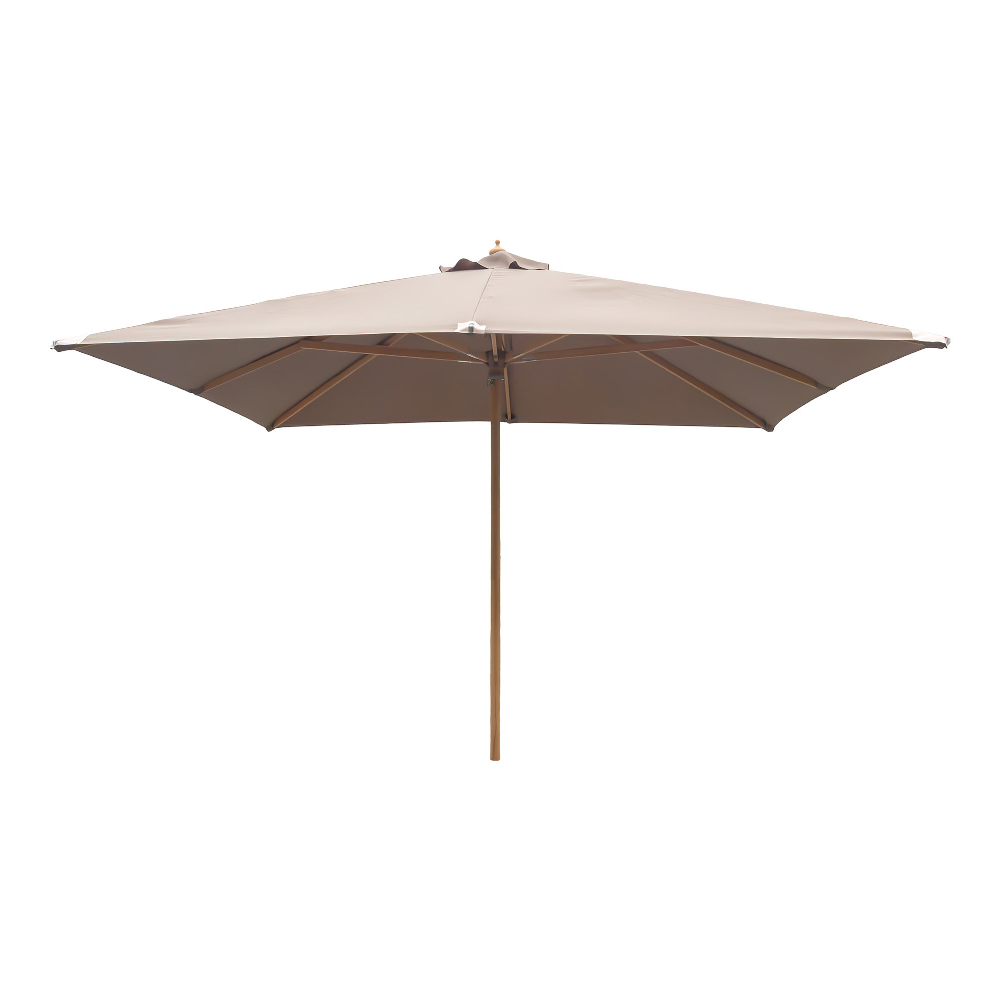 Orlando Parasol, træstok, sand, 300x300 cm
