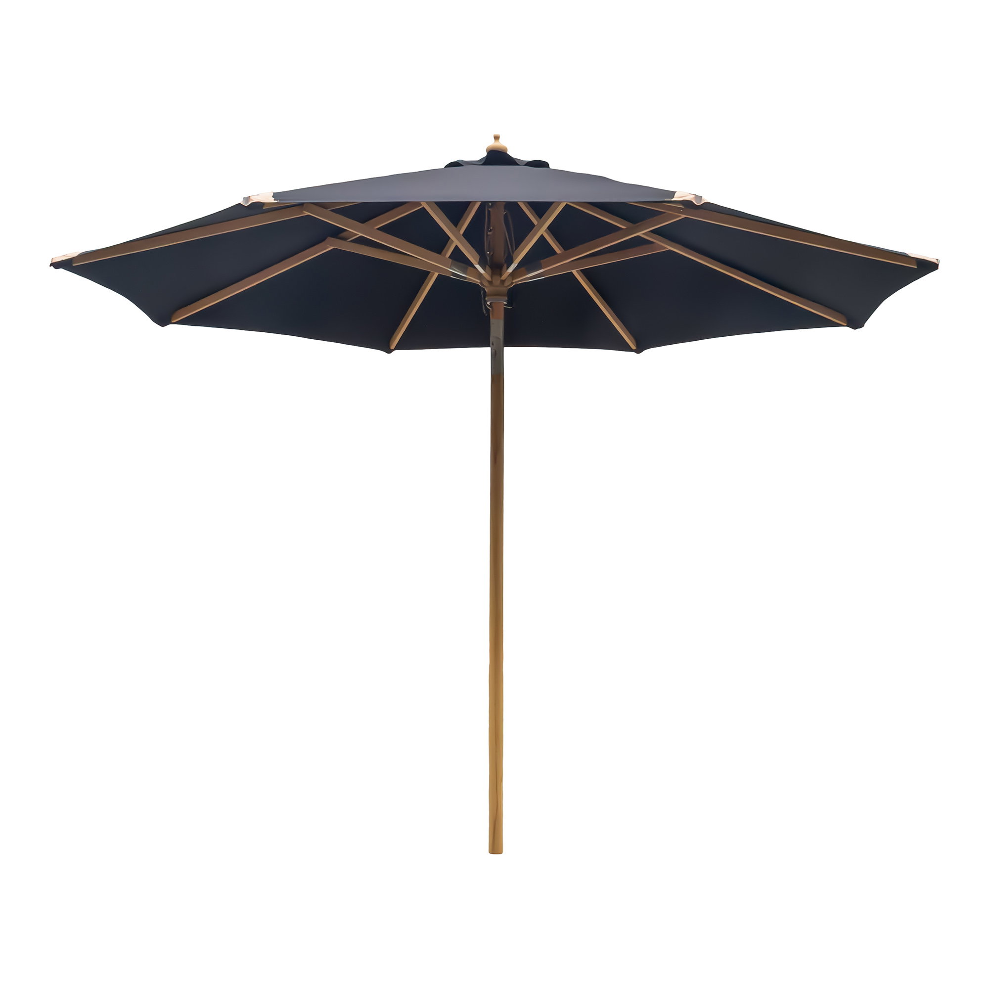 Austin Parasol med tilt, træstok, sort, ø300 cm
