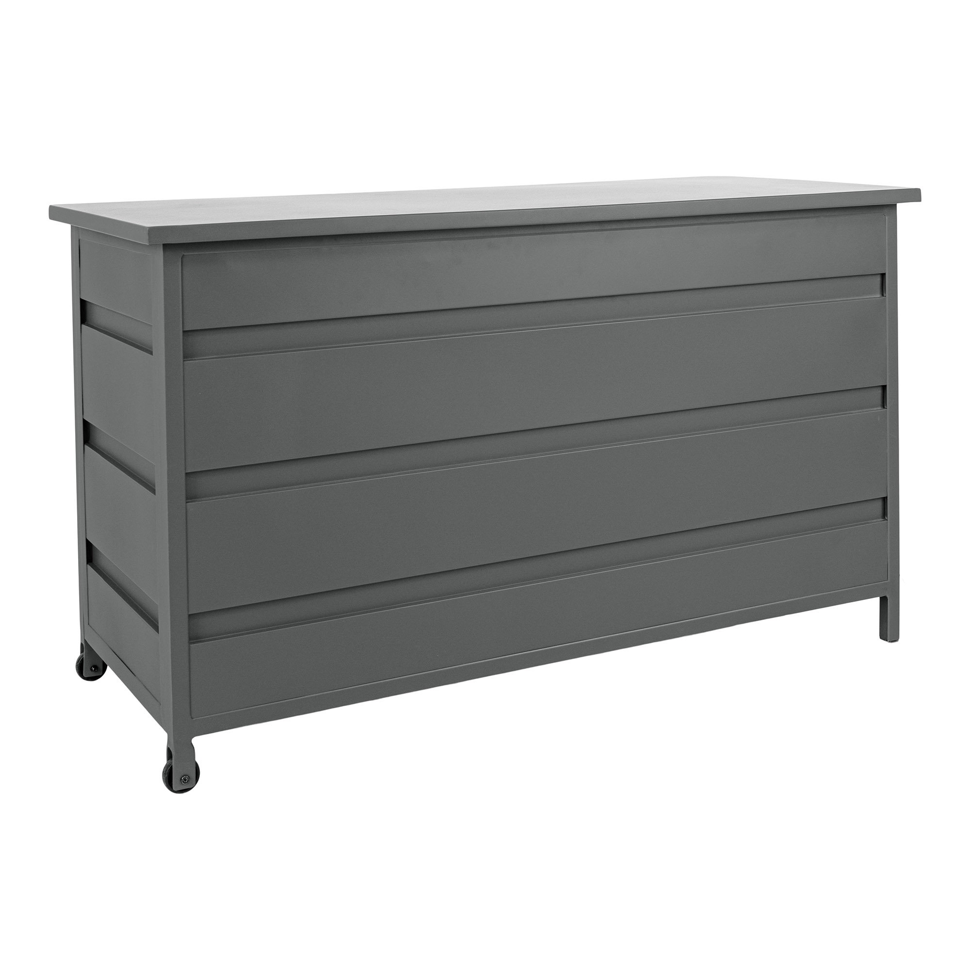 Cassis Hyndeboks, aluminium, grå, stor, 160x82x85 cm, 650 L - Billede 3