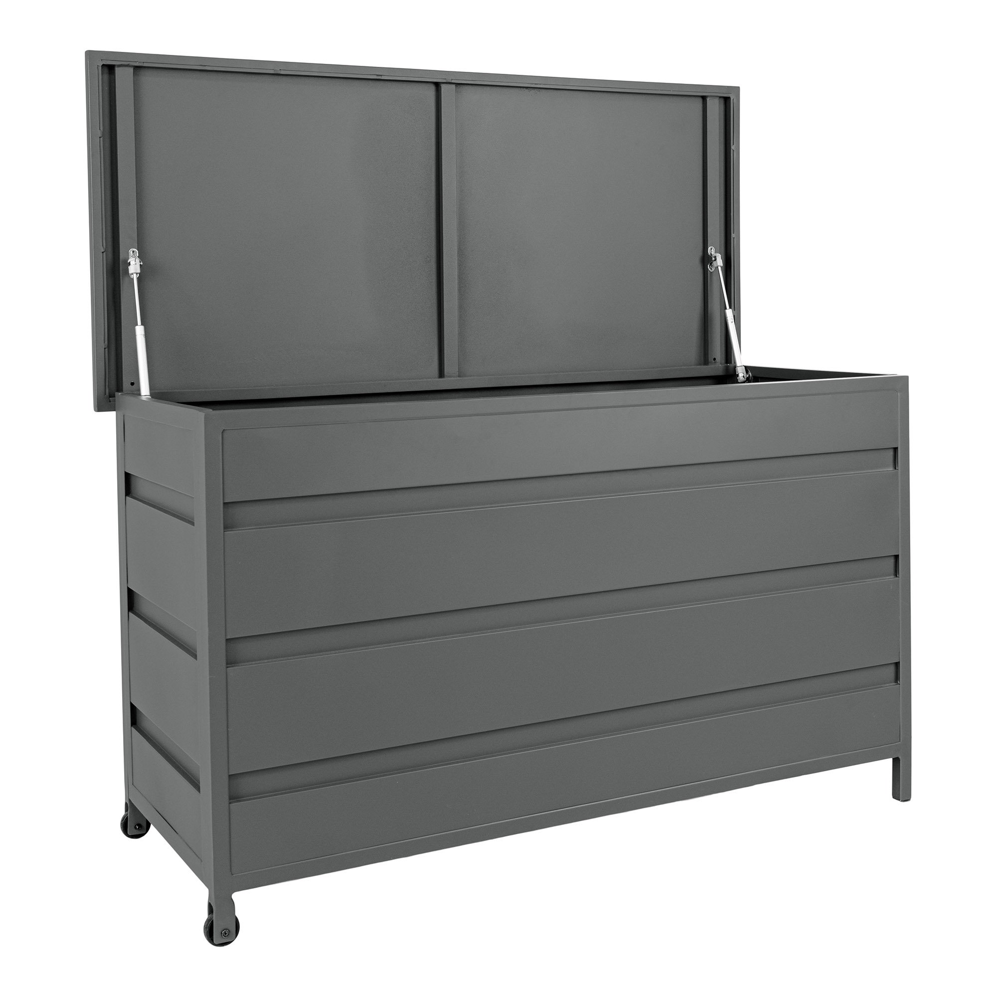 Cassis Hyndeboks, aluminium, grå, stor, 160x82x85 cm, 650 L - Billede 4