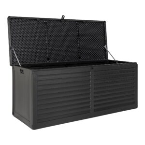 Dubrovnik Hyndeboks, plastik, sort, 146,5x61x64,5 cm, 490 L - Billede 4