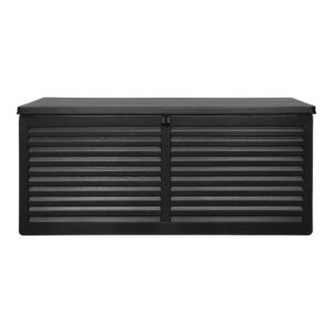 Dubrovnik Hyndeboks, plastik, sort, 146,5x61x64,5 cm, 490 L