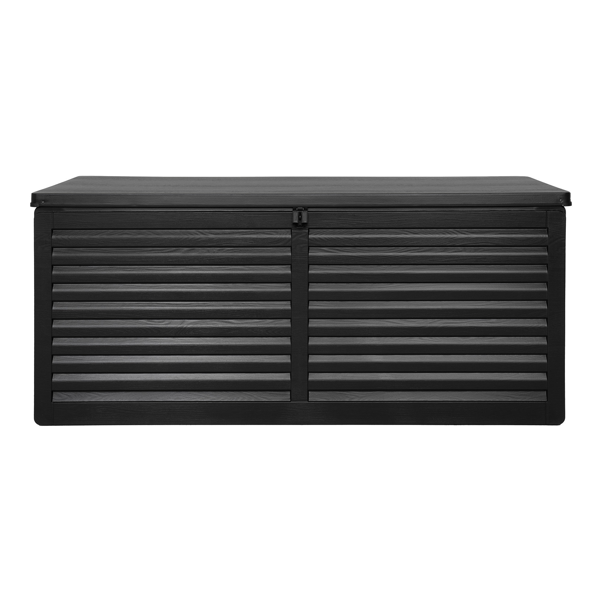 Dubrovnik Hyndeboks, plastik, sort, 146,5x61x64,5 cm, 490 L