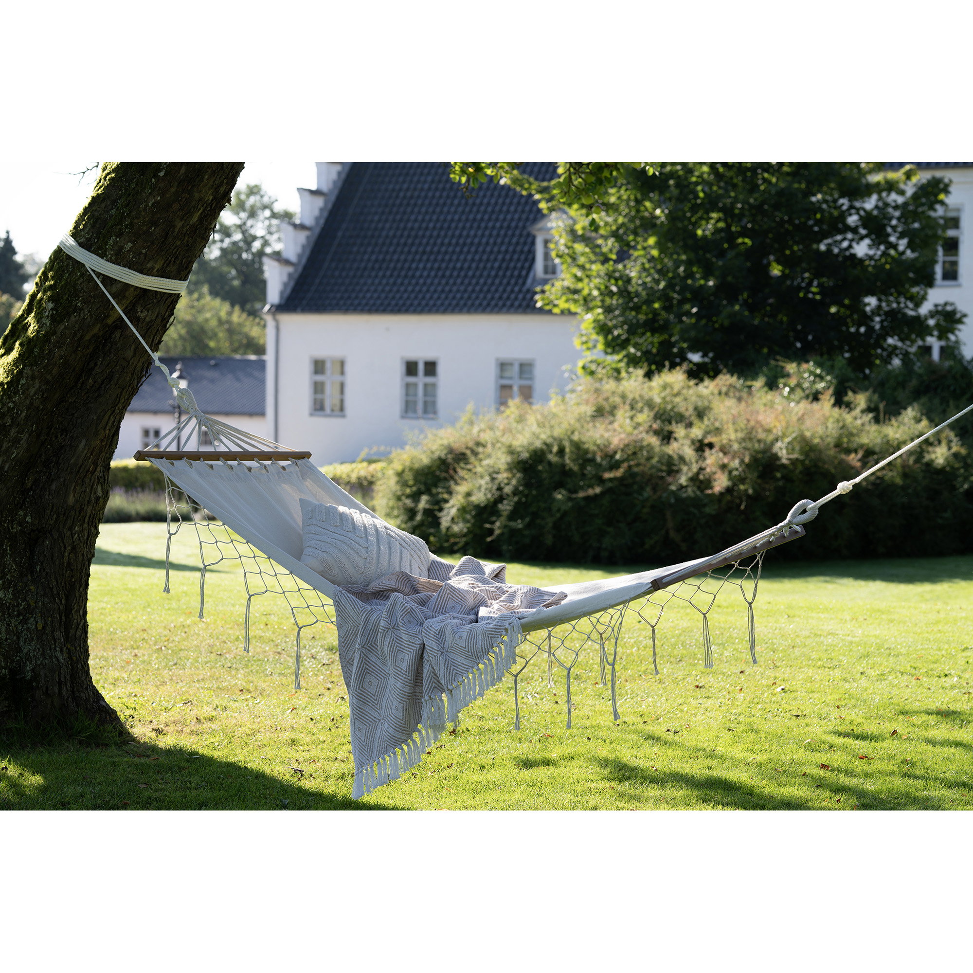 Edessa Hængekøje, polyester/bomuld, lærk, off white - Billede 5