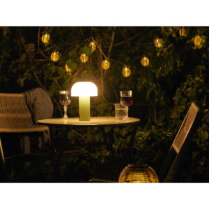 Soham LED Lampe, genopladelig, hvid/grøn - Billede 5