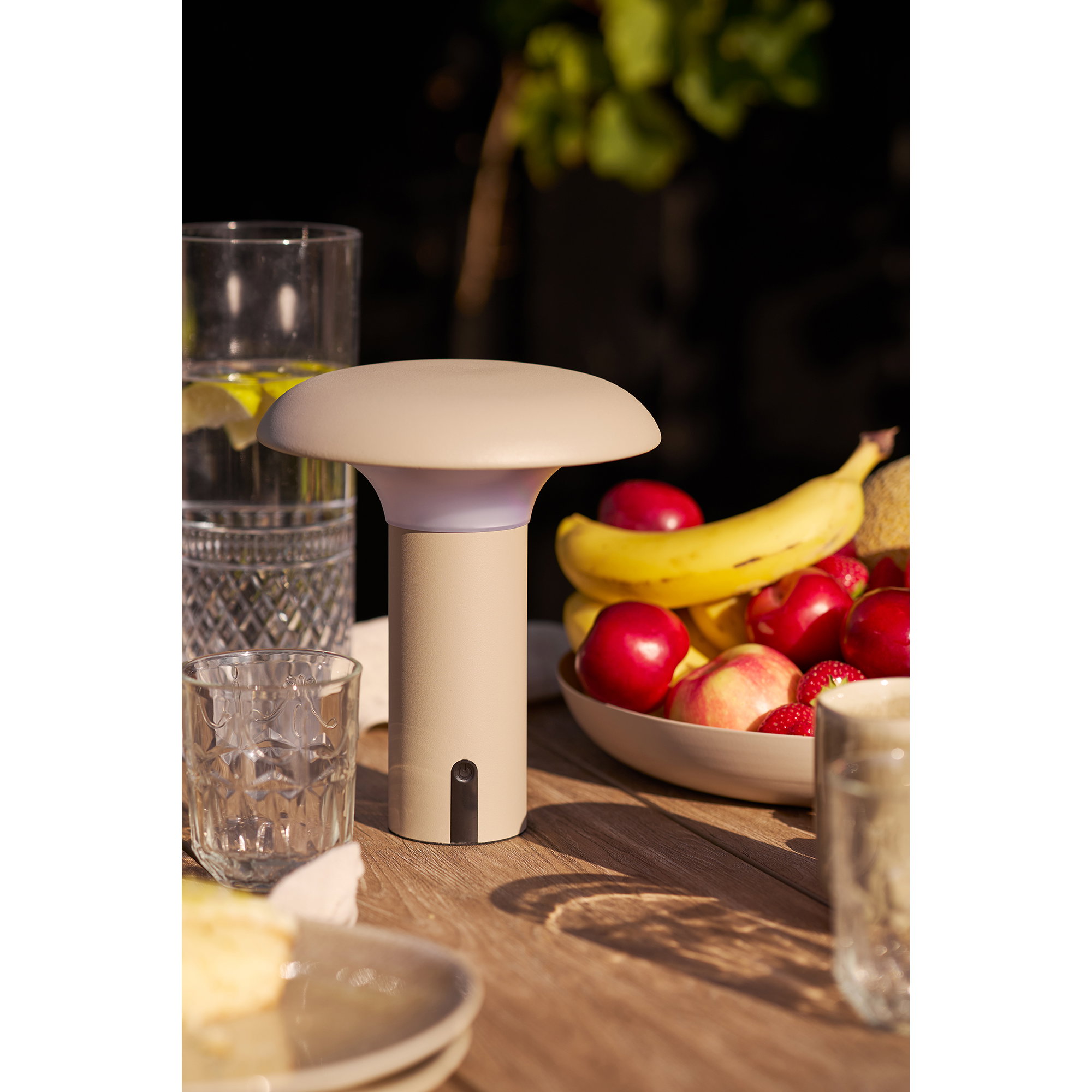 Ramsey LED Lampe, genopladelig, beige - Billede 5