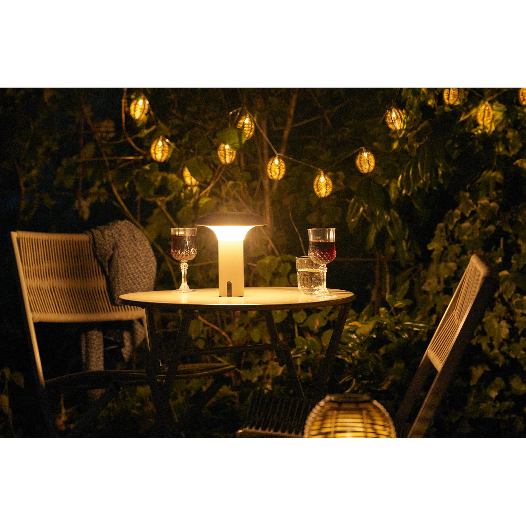 Ramsey LED Lampe, genopladelig, beige - Billede 8