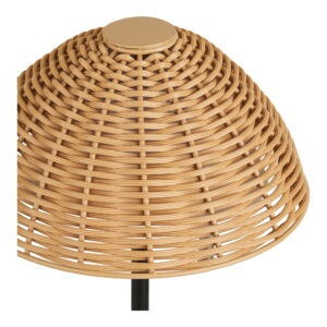Alternative view of Wigan LED Bordlampe, metal, genopladelig, natur/sort
