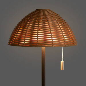 Wigan LED Bordlampe, metal, genopladelig, natur/sort - Billede 3