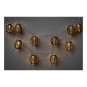 Alternative view of Carlisle LED Lyskæde, polyrattan/metal, natur/sort