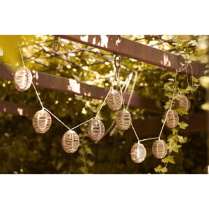 Carlisle LED Lyskæde, polyrattan/metal, natur/sort - Billede 7