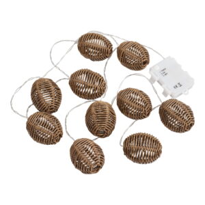 Carlisle LED Lyskæde, polyrattan/metal, natur/sort - Billede 4
