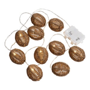 Carlisle LED Lyskæde, polyrattan/metal, natur/sort - Billede 5