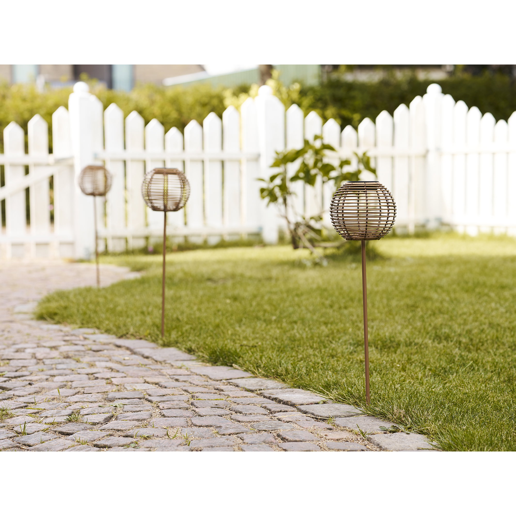 Carlisle Lampe, genopladelig med integreret solcelle, natur - Billede 6