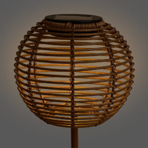 Carlisle Lampe, genopladelig med integreret solcelle, natur - Billede 4