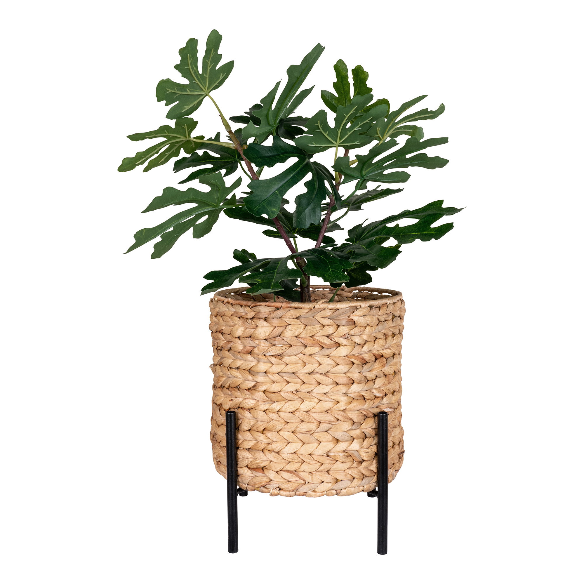 Antas Planteskjuler, vandhyacint, sort/natur, ø26,5x29 cm - Billede 3