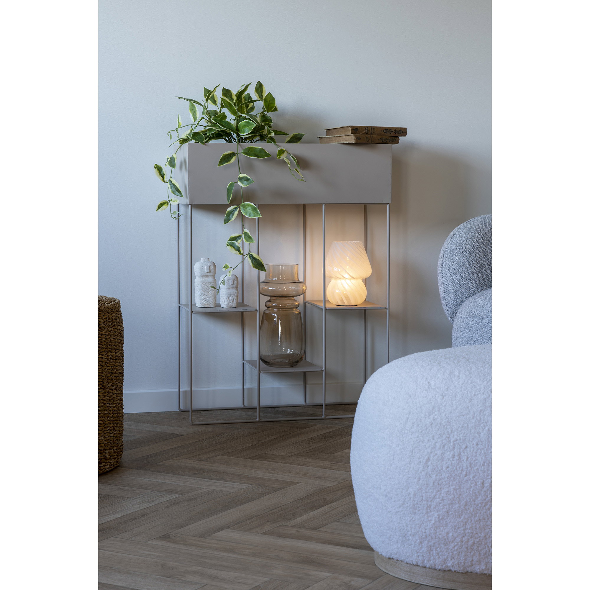 Rabo Plantekasse, stål, 3 hylder, sand, 25x60x80 cm - Billede 5