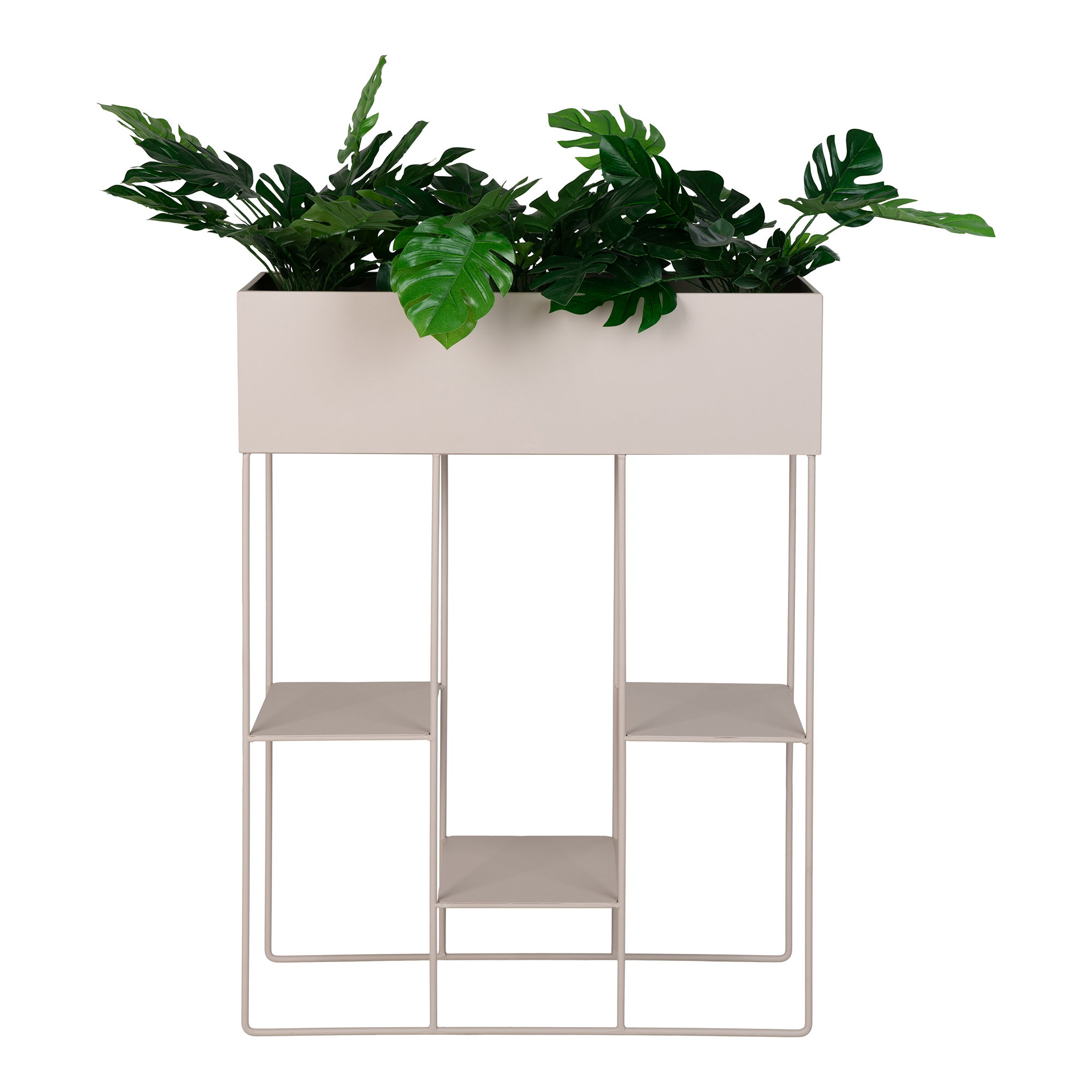Rabo Plantekasse, stål, 3 hylder, sand, 25x60x80 cm - Billede 2