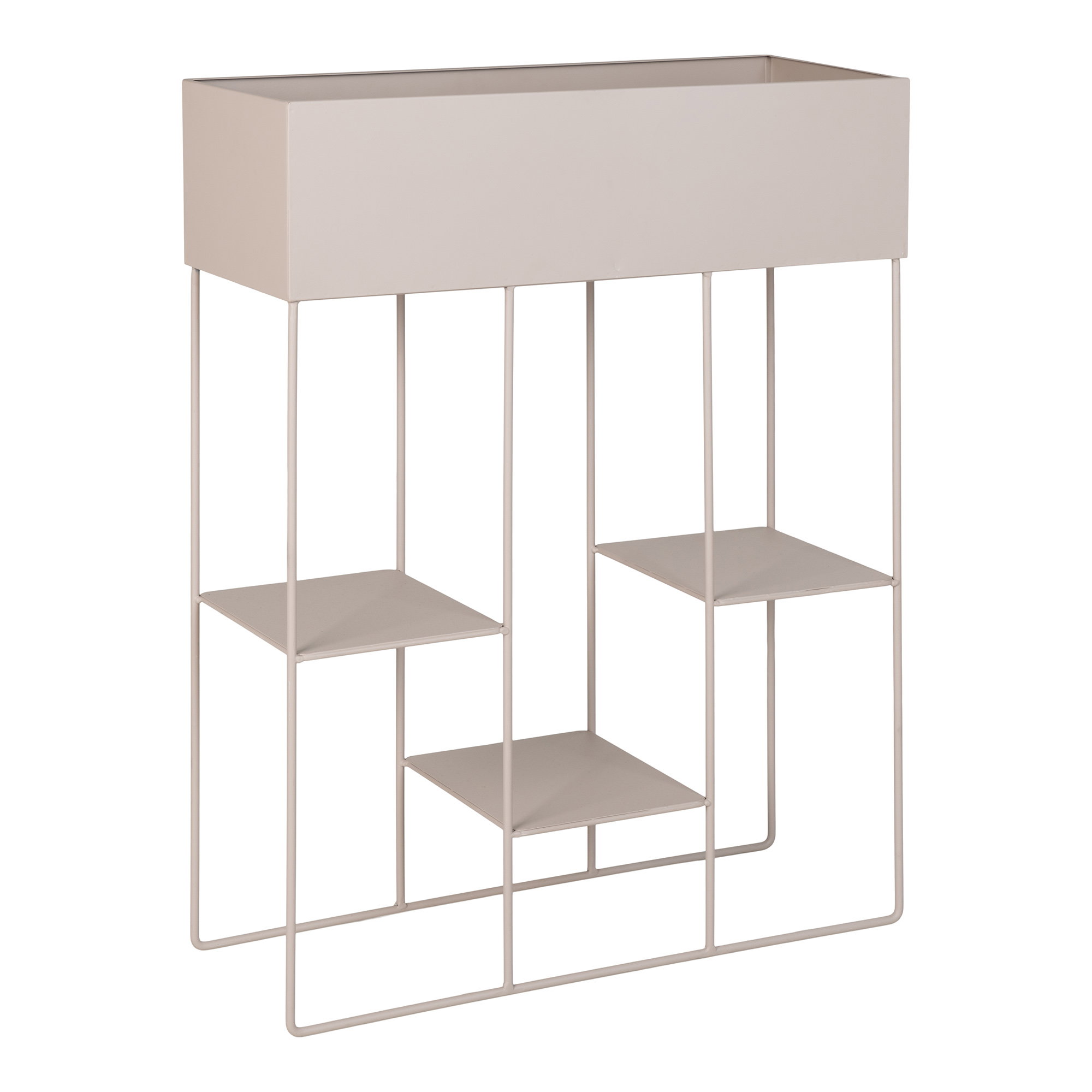 Rabo Plantekasse, stål, 3 hylder, sand, 25x60x80 cm - Billede 3