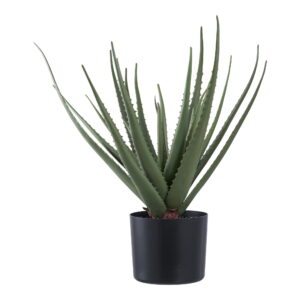 Aloe Vera, kunstig plante, grøn, H:51 cm