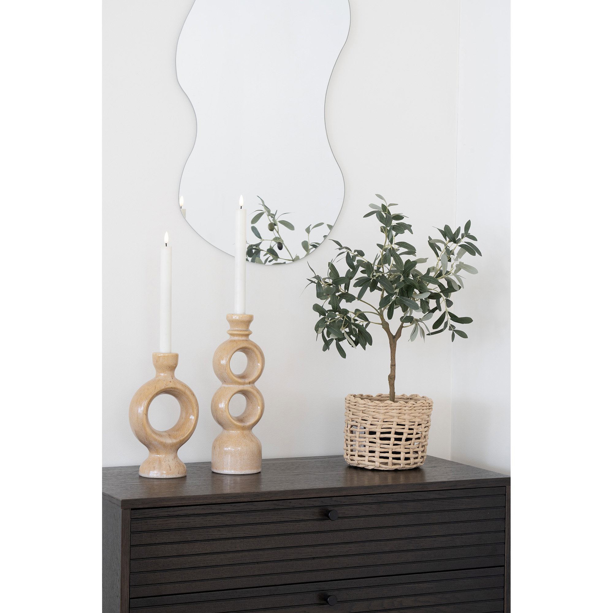 Oliventræ, kunstig plante, grøn, H:61 cm - Billede 8