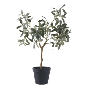 Oliventræ, kunstig plante, grøn, H:61 cm
