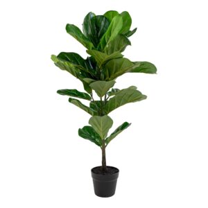 Fiddle Violinfigen, kunstig plante, grøn, H:100 cm