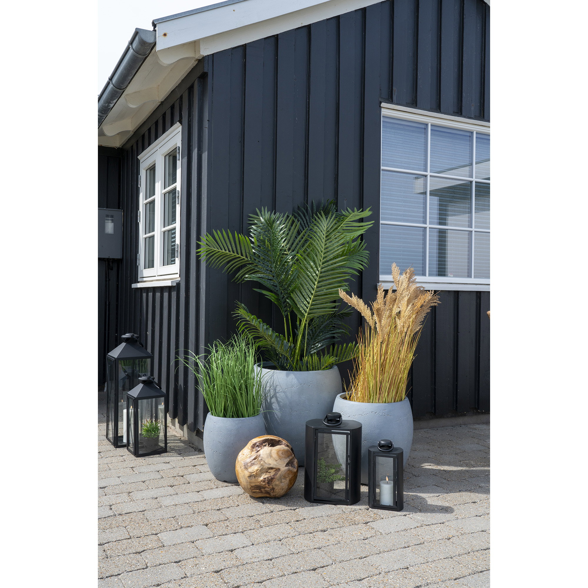 Areca Palme, kunstig palme, grøn, H:175 cm - Billede 5