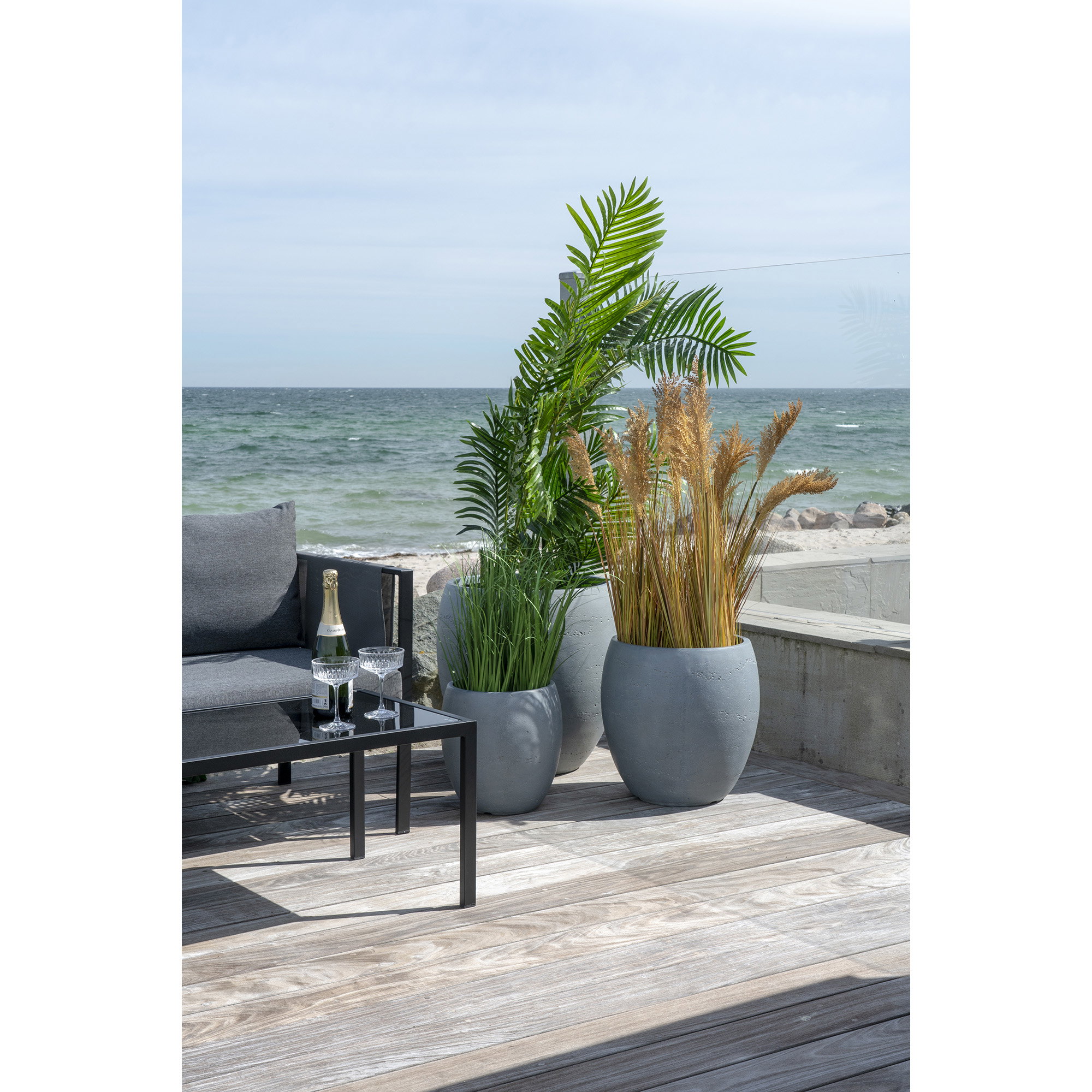 Areca Palme, kunstig palme, grøn, H:175 cm - Billede 6