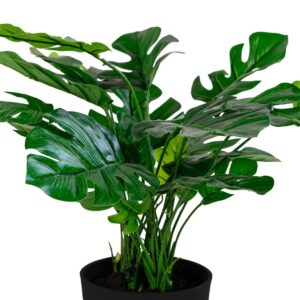 Alternative view of Monstera, kunstig plante, grøn, H:45 cm