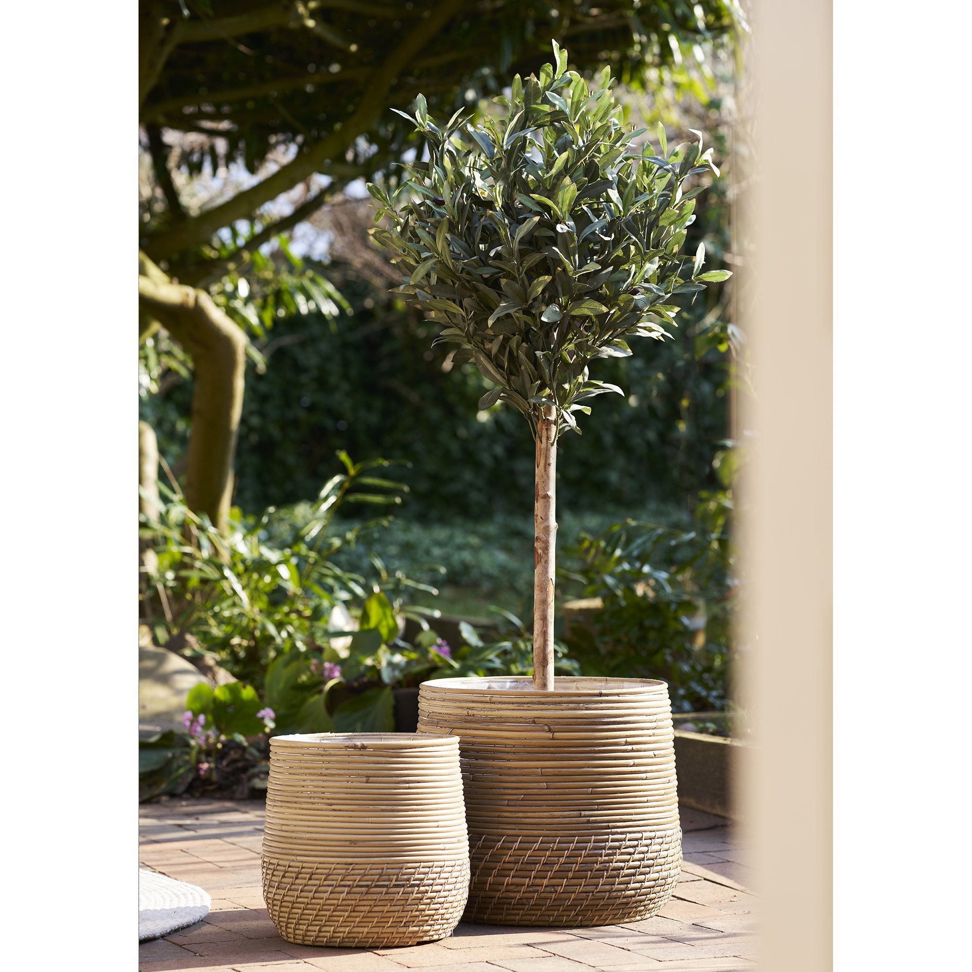 Oliventræ, kunstigt plante, grøn, 120 cm - Billede 4
