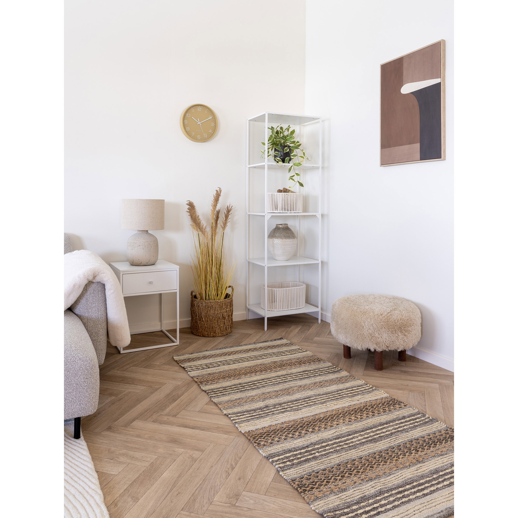 Sorghum Grass, kunstig plante, natur, H:110 cm - Billede 7