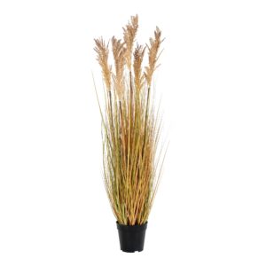 Sorghum Grass, kunstig plante, natur, H:110 cm