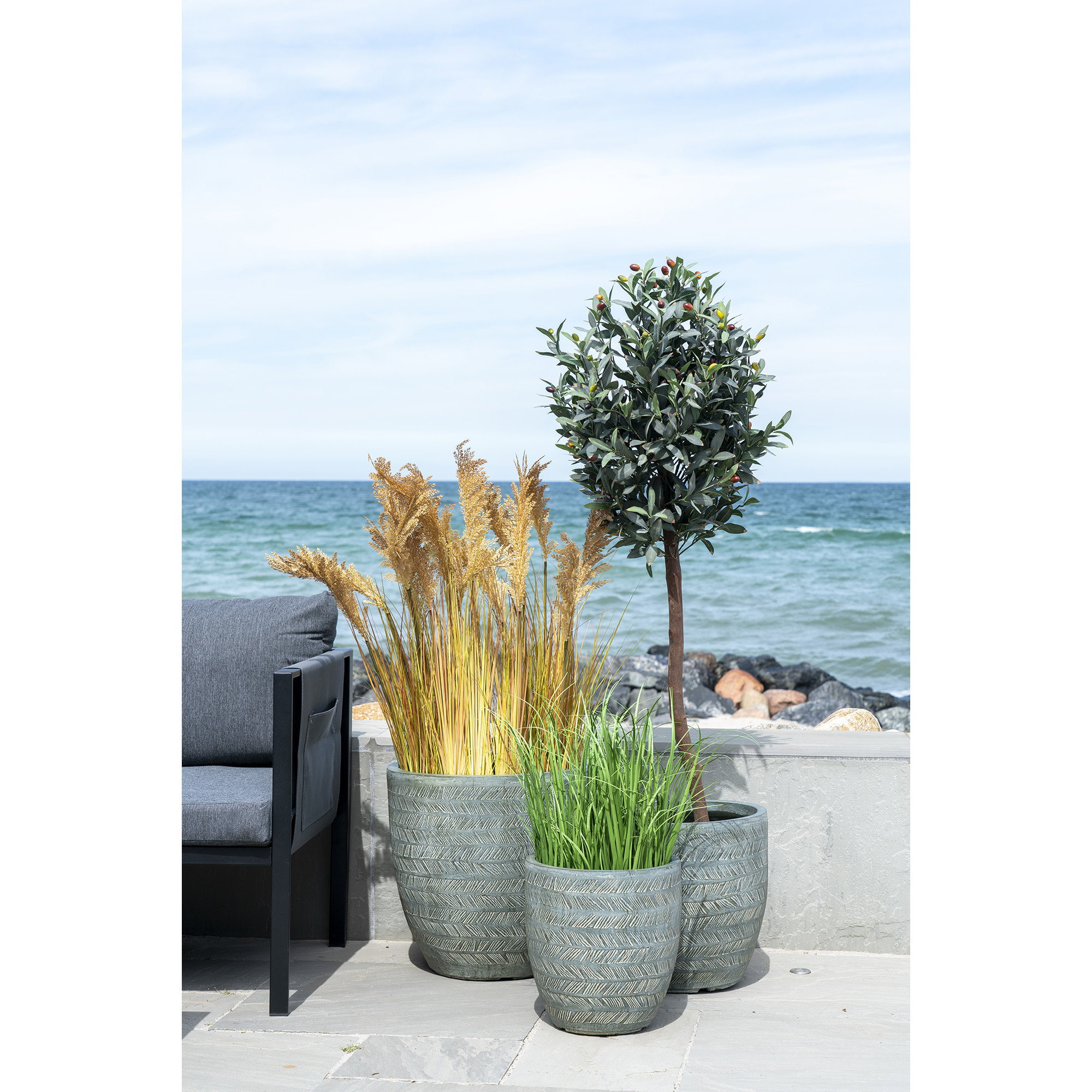 Poa Græs, kunstig poa græs, grøn, H:68 cm - Billede 5