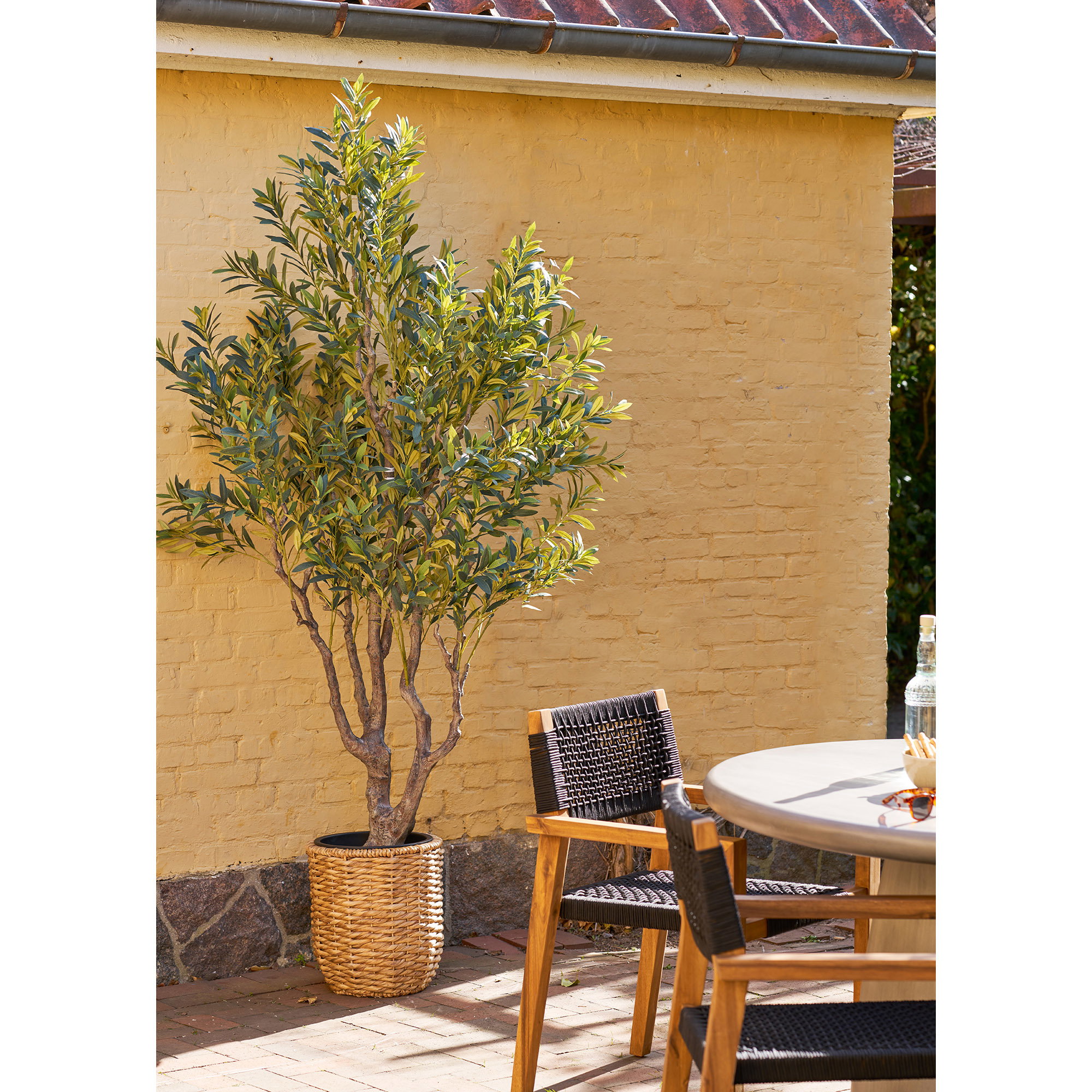 Oliventræ, kunstig plante, grøn, H:220 cm - Billede 3