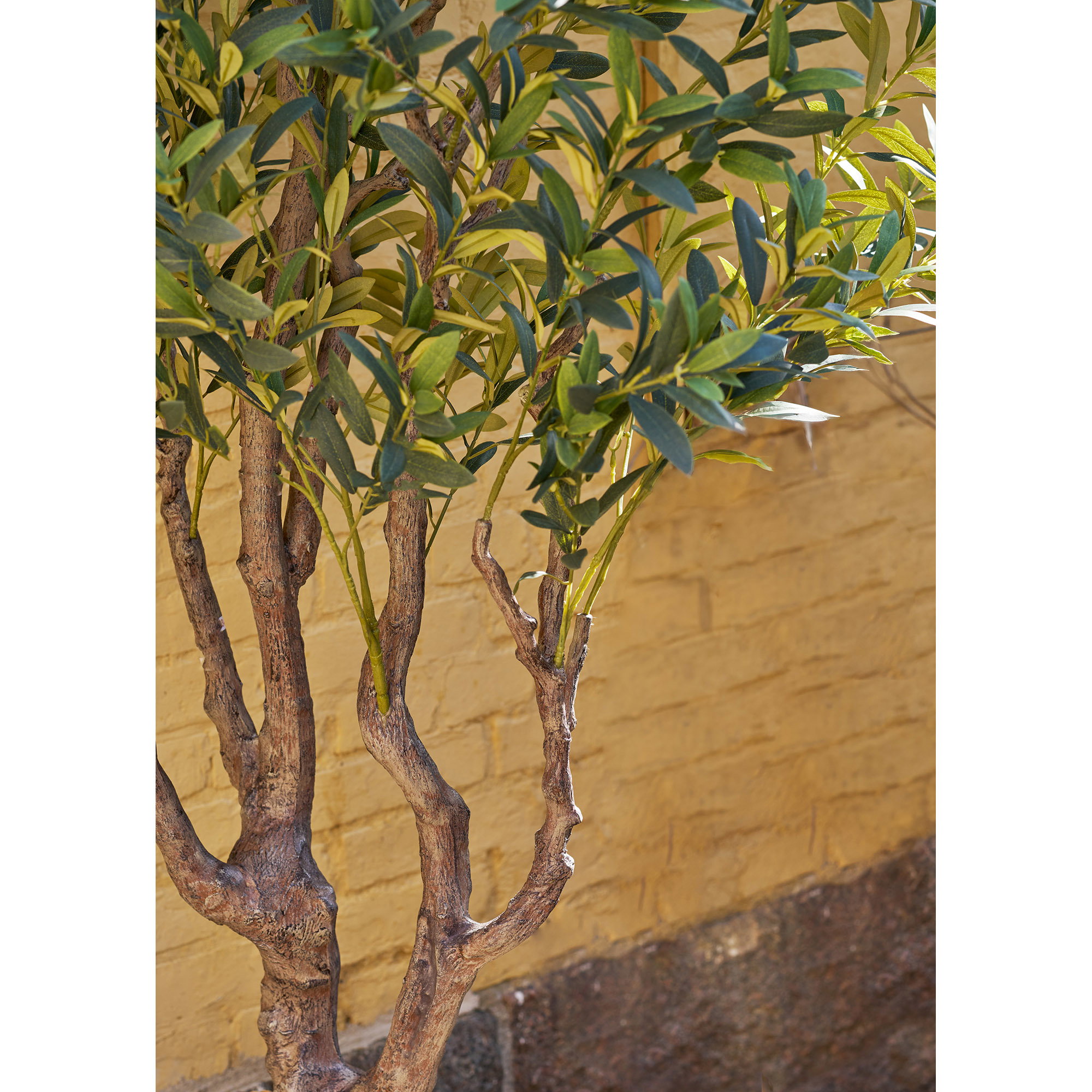 Oliventræ, kunstig plante, grøn, H:220 cm - Billede 4