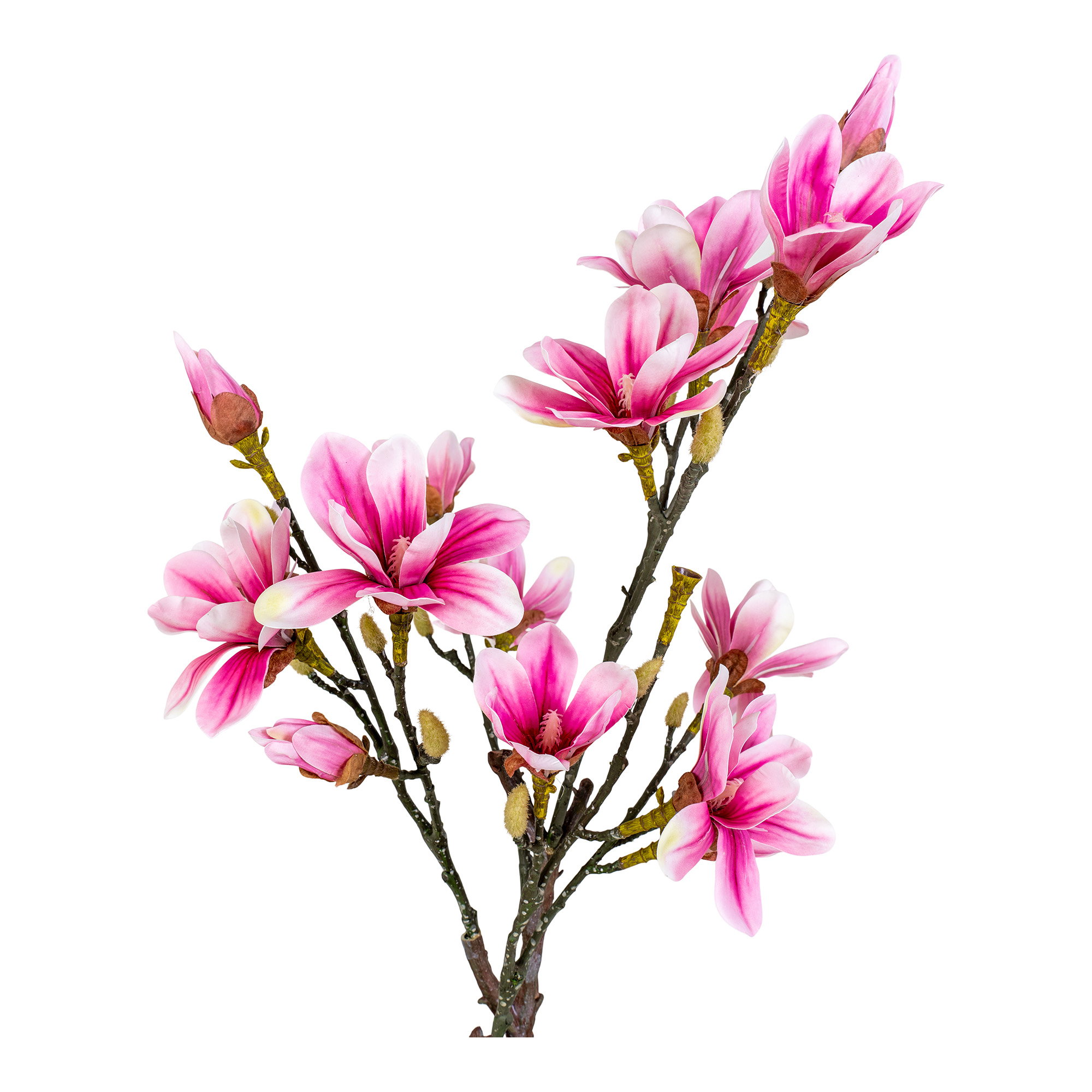 Magnoliatræ, kunstig plante, rosa, H:75 cm - Billede 2