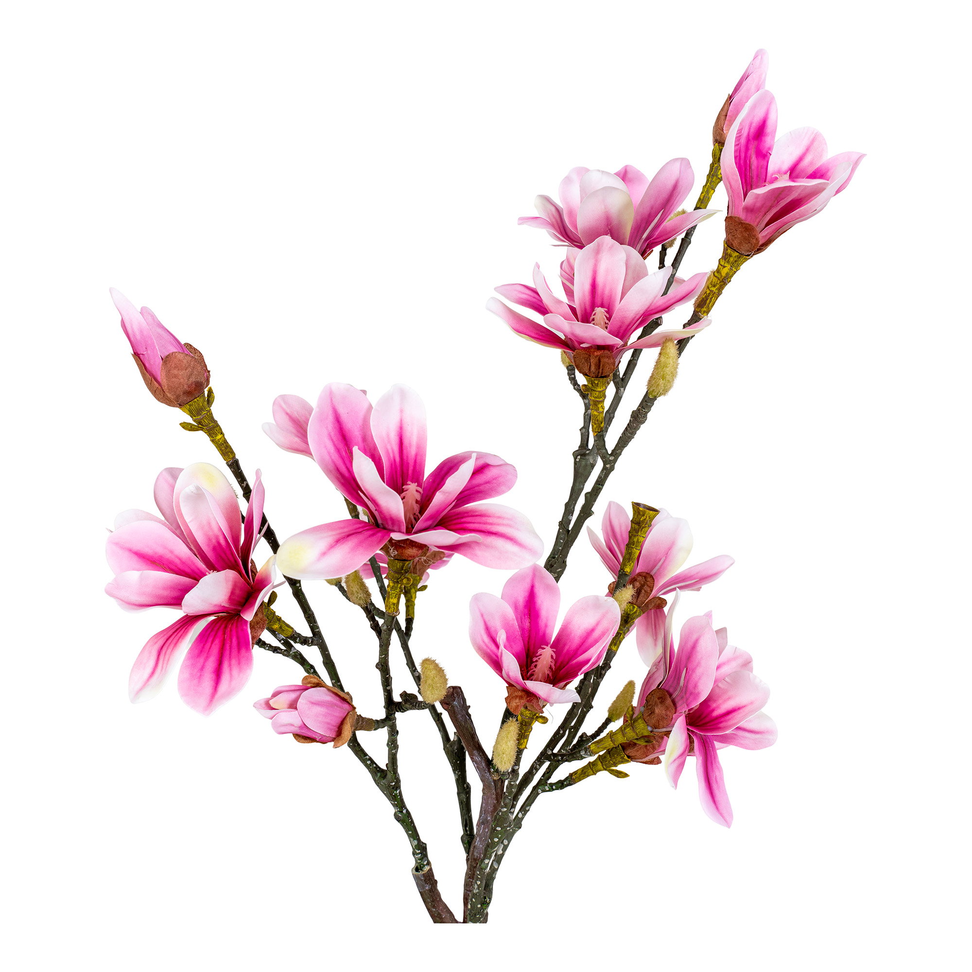 Magnoliatræ, kunstig plante, rosa, H:75 cm - Billede 3