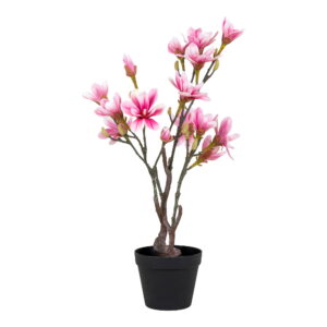 Magnoliatræ, kunstig plante, rosa, H:75 cm