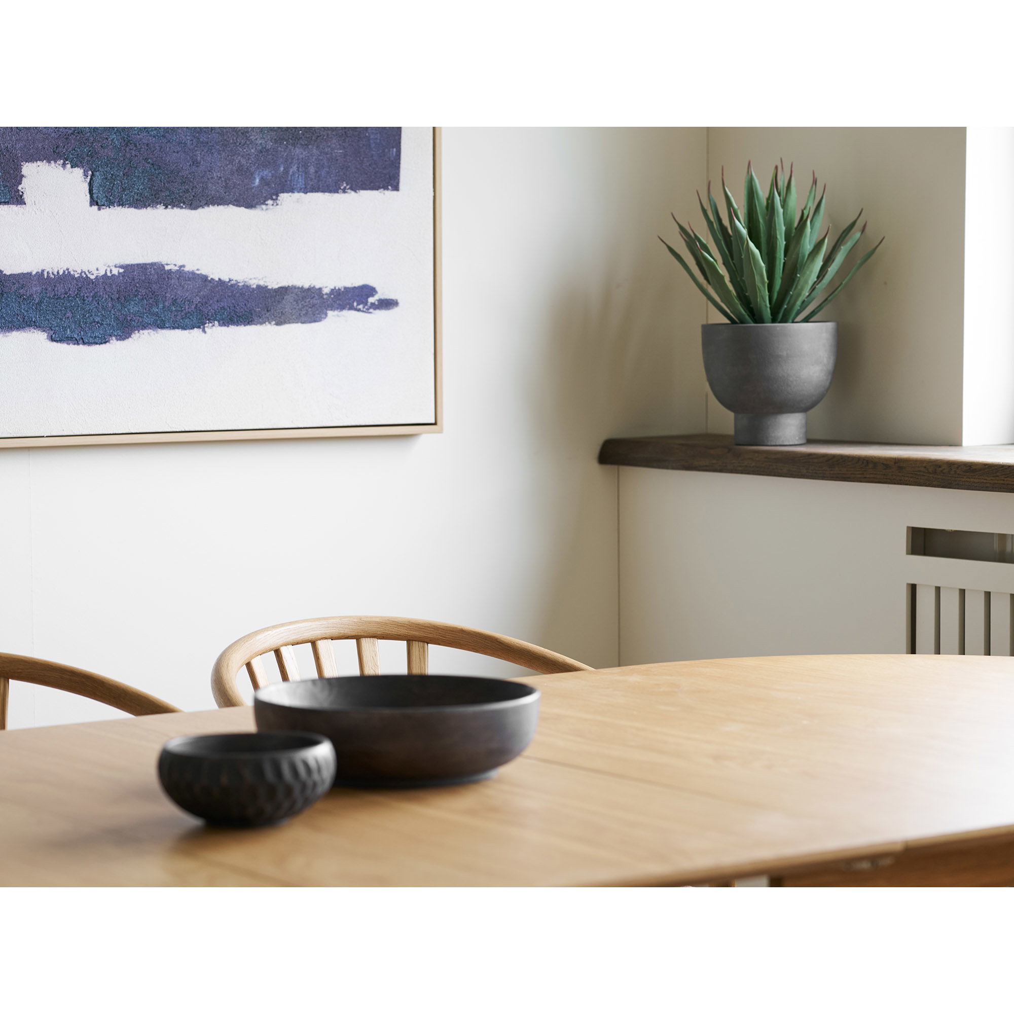 Agave Kunstig Plante med potte, grøn/grå, H:41 cm - Billede 3
