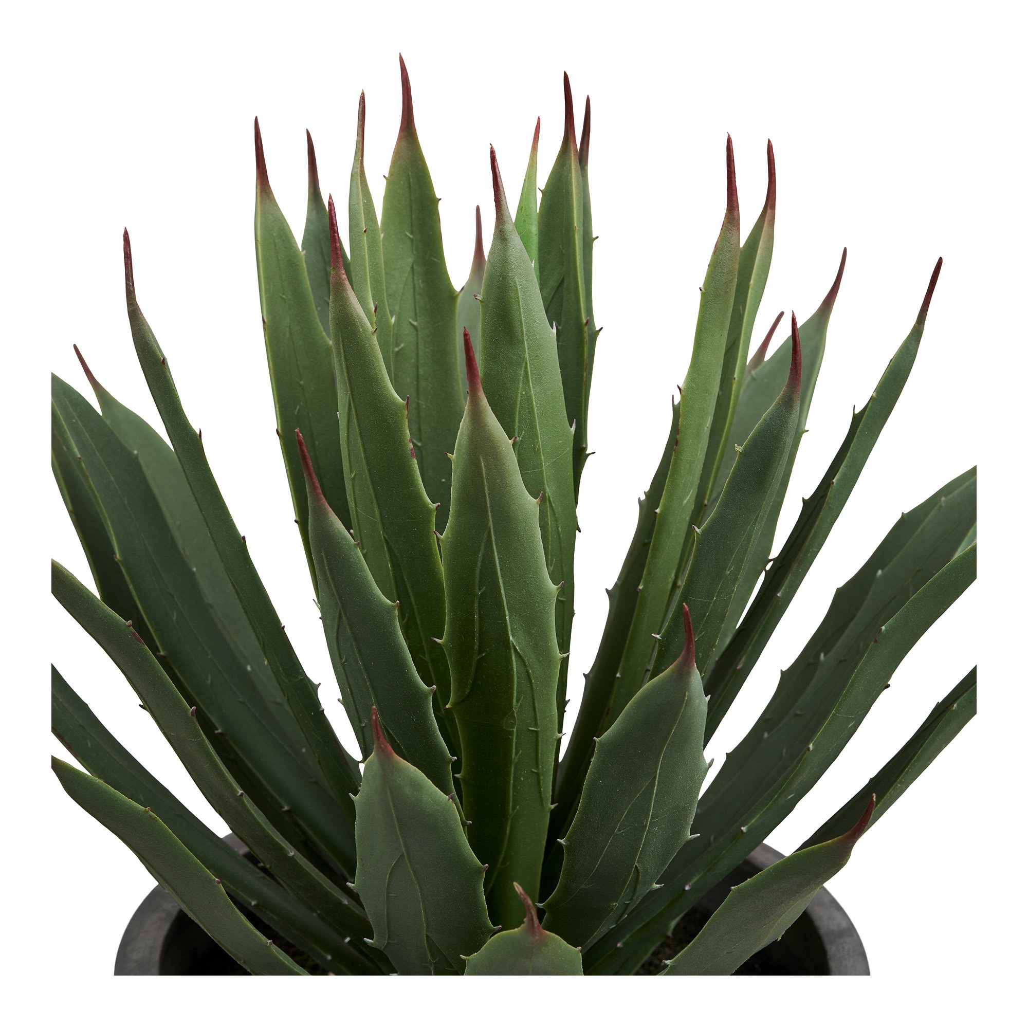 Agave Kunstig Plante med potte, grøn/grå, H:41 cm - Billede 2