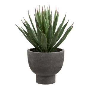 Agave Kunstig Plante med potte, grøn/grå, H:41 cm