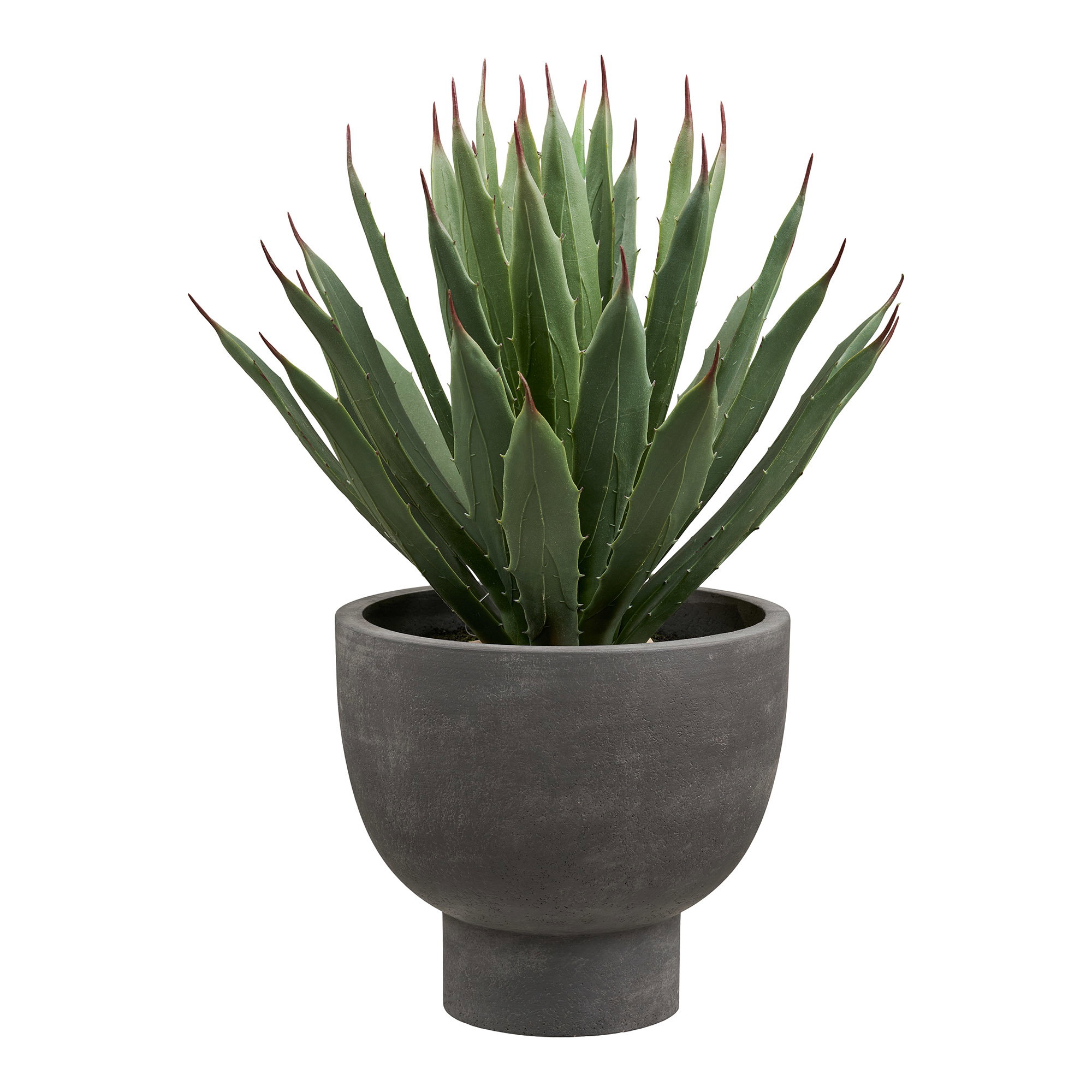 Agave Kunstig Plante med potte, grøn/grå, H:41 cm