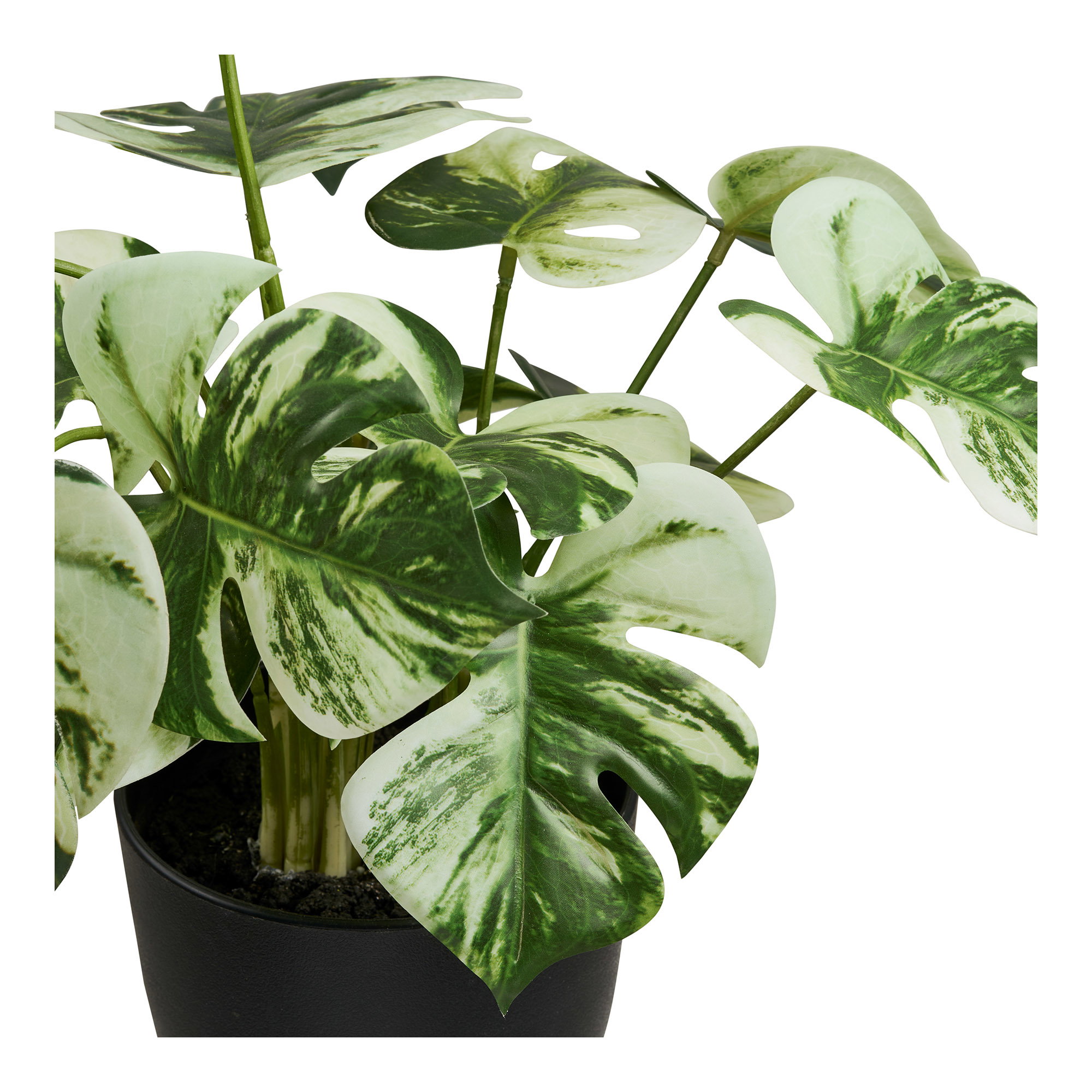 Monstera, kunstig plante, grøn, H:43 cm - Billede 2