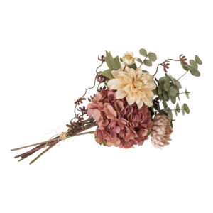 Dahlia Buket, kunstige blomster, mix