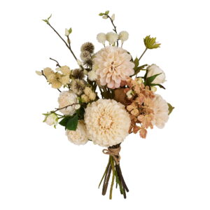 Caffè Latte Buket, kunstige blomster, mix - Billede 3